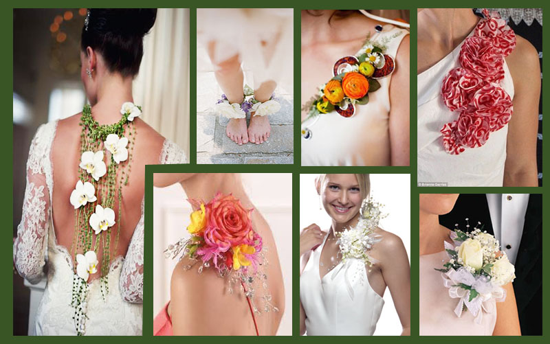 adornos de flores vestido novia | Hechizo de boda